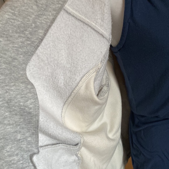 Pacer Women’s Zip Up Mixed Material Colorblock Velour and Sweatshirt Jacket - Picture 5 of 7